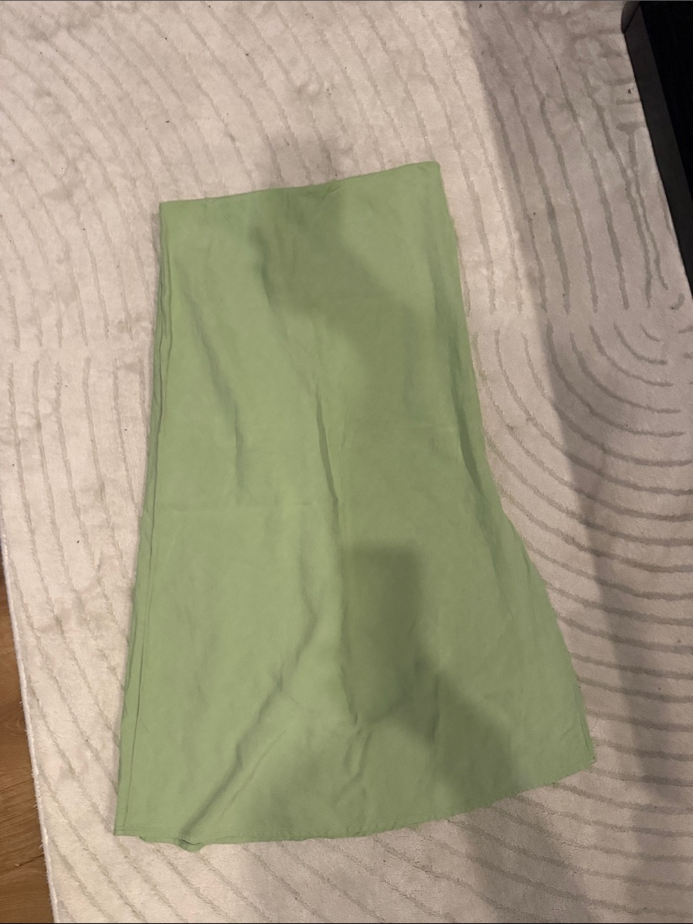 Madewell Light Green A-Line Midi Skirt